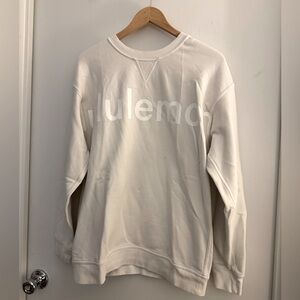 White lululemon crew neck